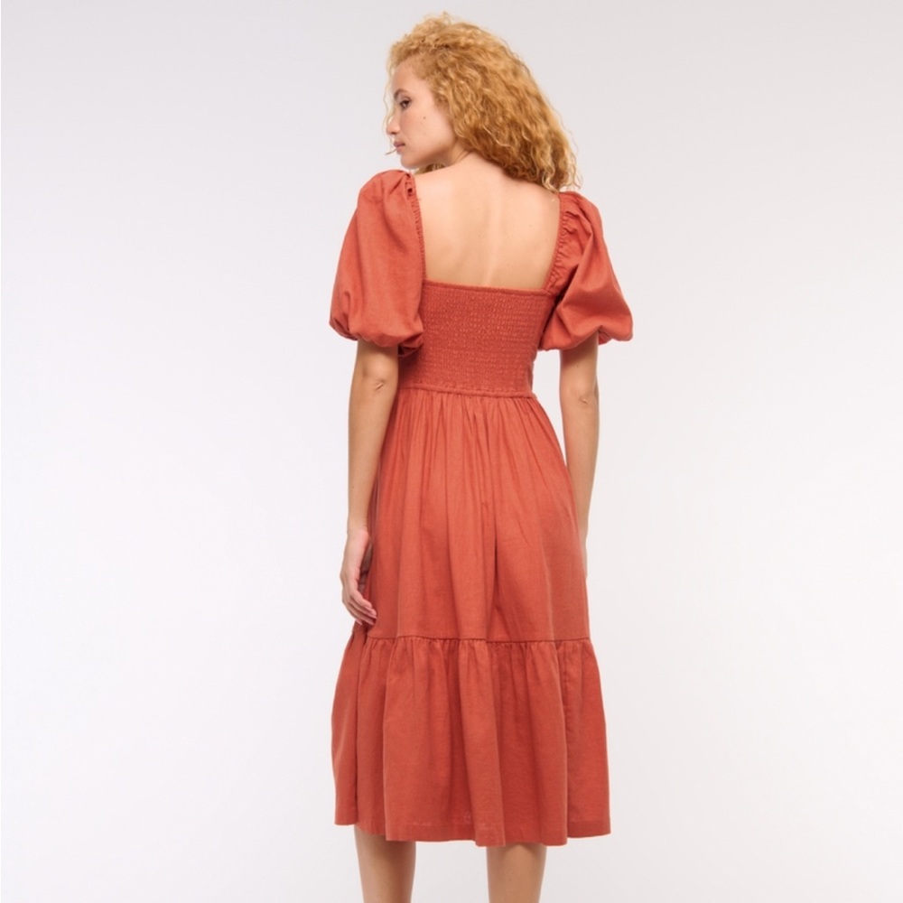 Abercrombie & Fitch Rust Midi Dress - Picture 2 of 5